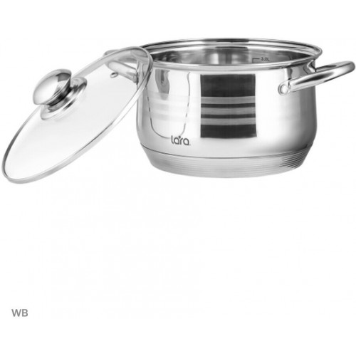 Кастрюля LARA Sonata LR02-580 2.1 л (серебристый) 6