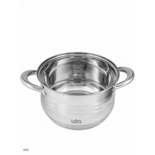 Кастрюля LARA Sonata LR02-581 2.9 л (серебристый) 2