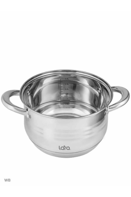 Кастрюля LARA Sonata LR02-582 3.9 л (серебристый) 1