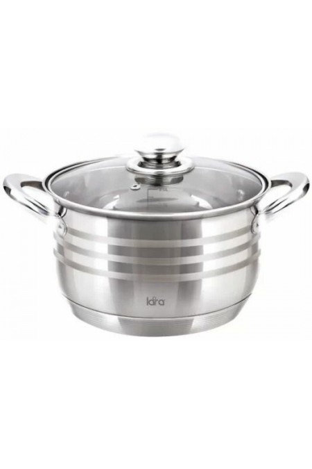 Кастрюля LARA Sonata LR02-583 6.5 л (серебристый) 