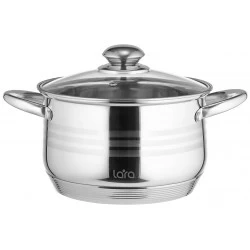 Кастрюля LARA Sonata LR02-584 4.9 л (серебристый)