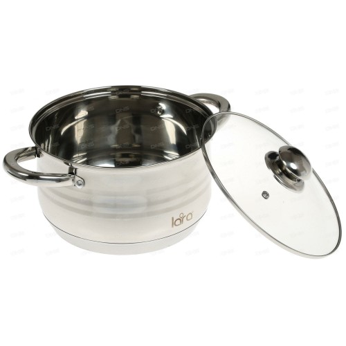 Кастрюля LARA Sonata LR02-584 4.9 л (серебристый) 8