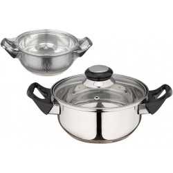 Кастрюля Mallony BAK-01 1,4 л (серебристый)