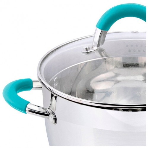 Кастрюля Mallony Bravo 5.1 л (серебристый) 5