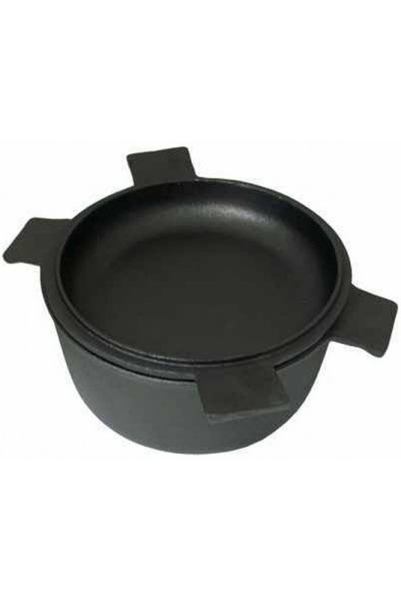 Кастрюля Mallony CC-20/30 2,2 л с крышкой-сковородой (черный) 3