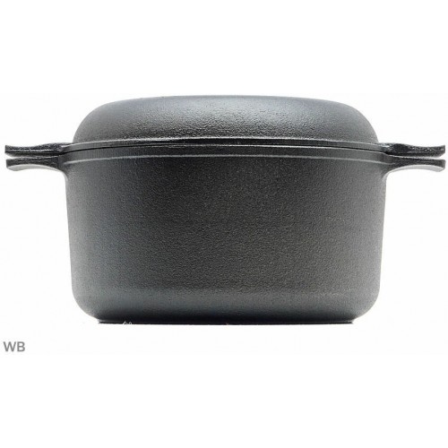 Кастрюля Mallony CC-20/30 2,2 л с крышкой-сковородой (черный) 9