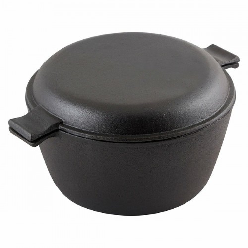 Кастрюля Mallony CC-24/45 4,5 л с крышкой-сковородой (черный) 1