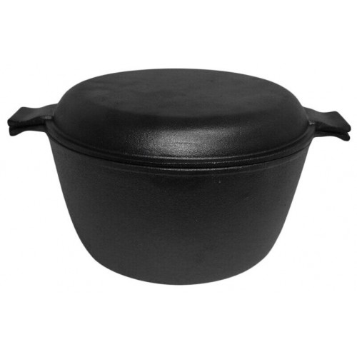 Кастрюля Mallony CC-24/45 4,5 л с крышкой-сковородой (черный) 7