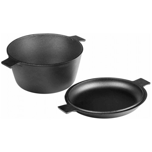 Кастрюля Mallony CC-24/45 4,5 л с крышкой-сковородой (черный) 8