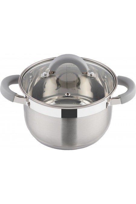 Кастрюля Mallony Felicita 2.9 л (серебристый) 