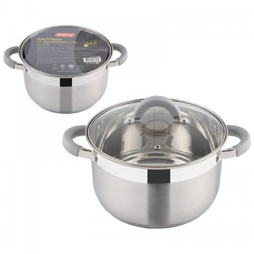 Кастрюля Mallony Felicita 5.1 л (серебристый) 