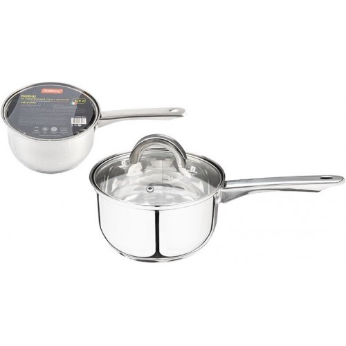 Кастрюля Mallony Mediano 1.9 л (серебристый) 