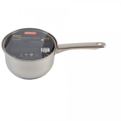 Кастрюля Mallony Mediano 1.9 л (серебристый) 9