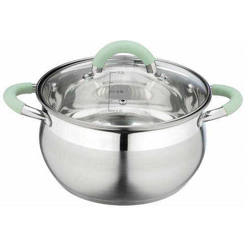 Кастрюля Mallony Mentolo 2.6 л (серебристый) 