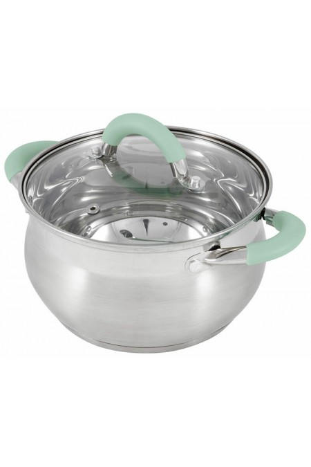 Кастрюля Mallony Mentolo 2.6 л (серебристый) 2