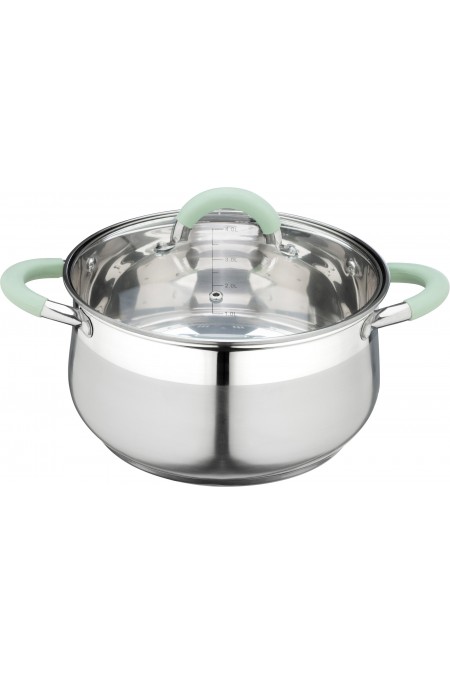 Кастрюля Mallony Mentolo 4.6 л (серебристый) 