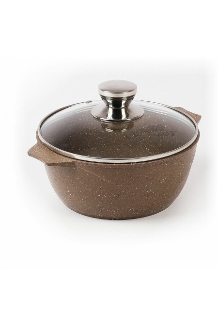 Кастрюля Мечта Гранит brown 43806 3 л (коричневый) 