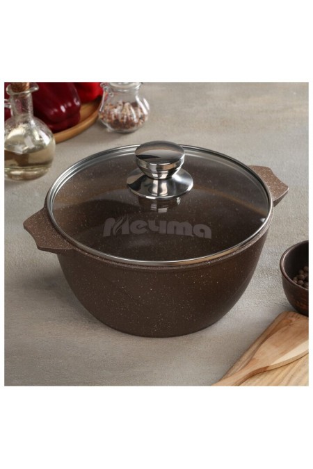 Кастрюля Мечта Гранит brown 43806 3 л (коричневый) 1