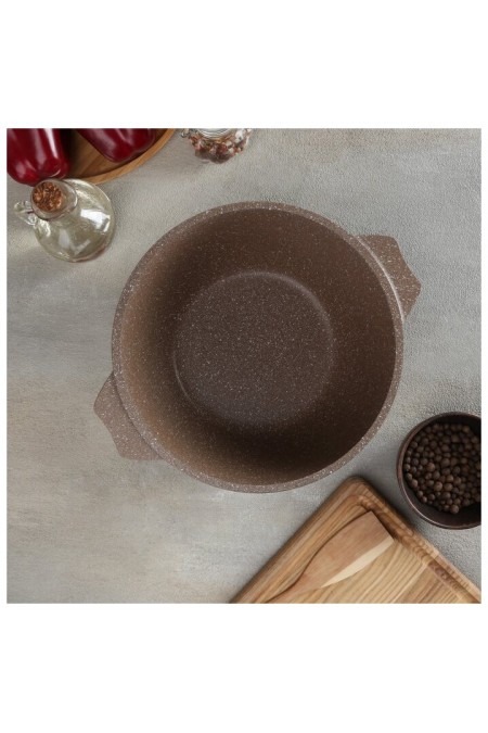 Кастрюля Мечта Гранит brown 43806 3 л (коричневый) 2