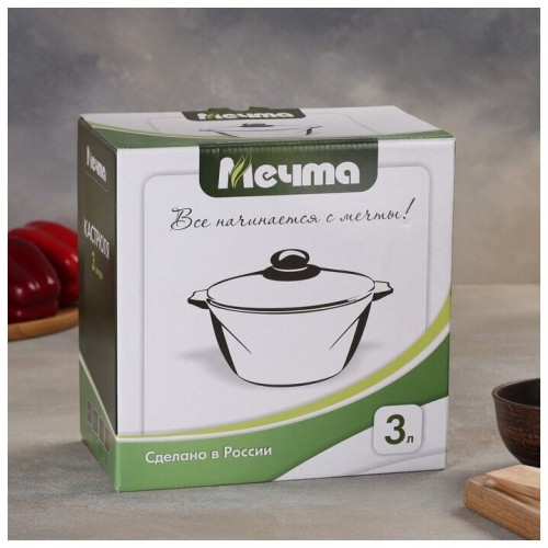 Кастрюля Мечта Гранит brown 43806 3 л (коричневый) 9