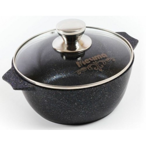 Кастрюля Мечта Гранит star 43803 3 л (черный) 