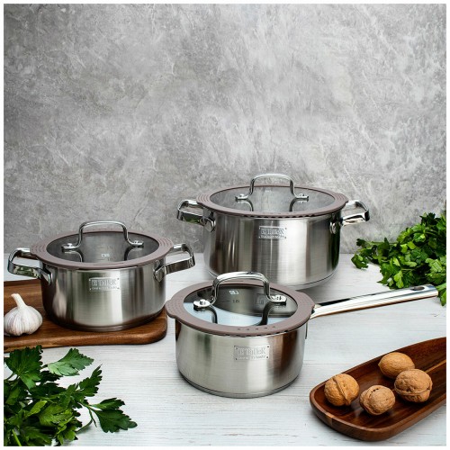 Кастрюля Taller Экспириенс TR-17353 2.9 л (серебристый) 1