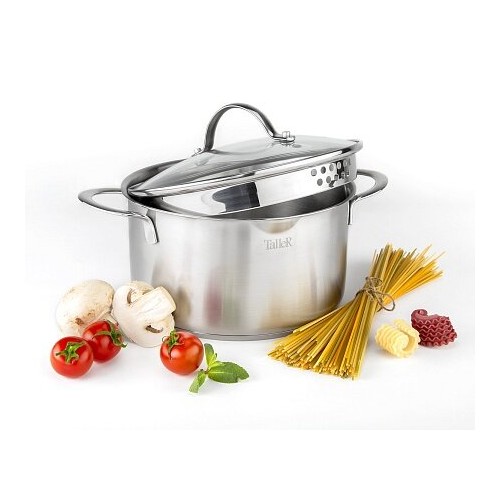 Кастрюля Taller Экспириенс TR-17354 5.1 л (серебристый) 2