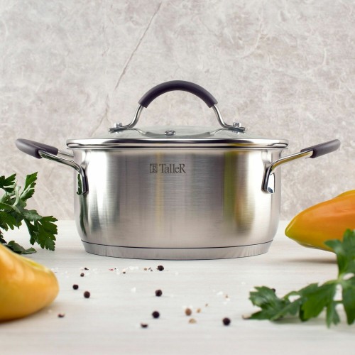 Кастрюля Taller Лира TR-11023 2.8 л (серебристый) 