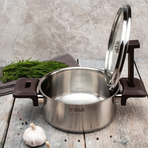 Кастрюля Taller Метод TR-17307 1.9 л (серебристый) 