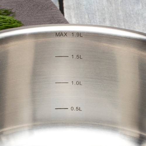 Кастрюля Taller Метод TR-17307 1.9 л (серебристый) 2