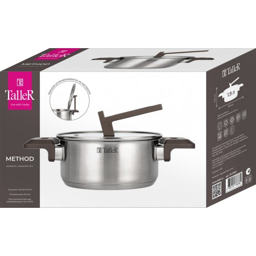 Кастрюля Taller Метод TR-17307 1.9 л (серебристый) 8