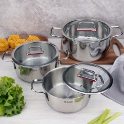 Кастрюля Taller Тенденси TR-17275 6.8 л (серебристый)