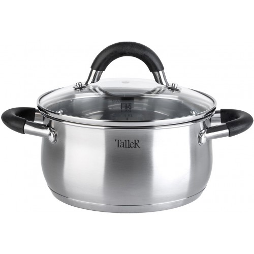 Кастрюля Taller TR-11044 2.2 л (серебристый) 
