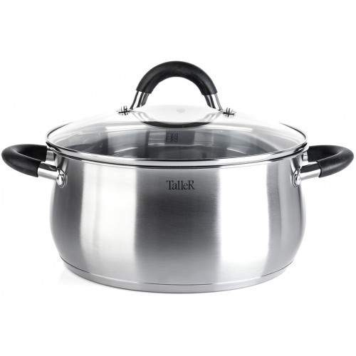Кастрюля Taller TR-11046 5.2 л (серебристый) 