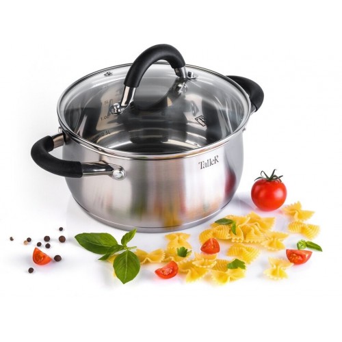 Кастрюля Taller TR-11046 5.2 л (серебристый) 5