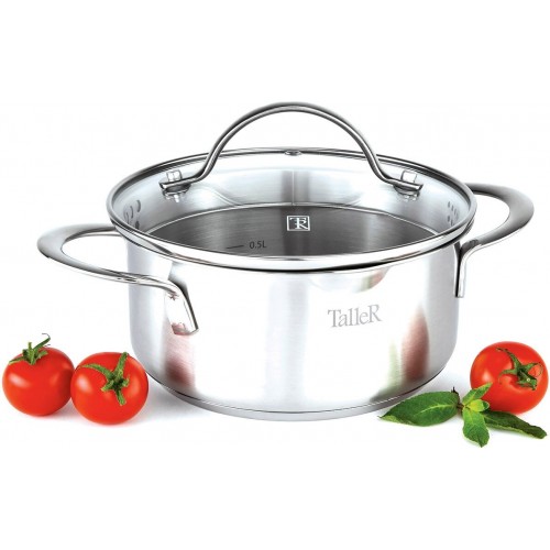 Кастрюля Taller TR-17251 1.4 л (серебристый) 1