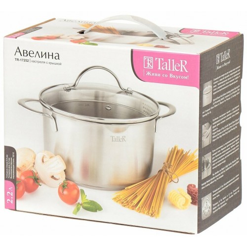Кастрюля Taller TR-17252 Авелина 2,2 л (серебристый) 6