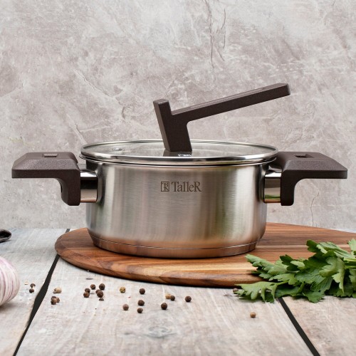 Кастрюля Taller TR-17306 1.4 л (серебристый) 