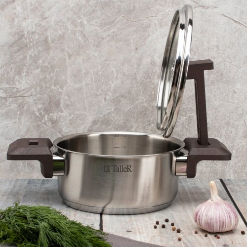 Кастрюля Taller TR-17306 1.4 л (серебристый) 2