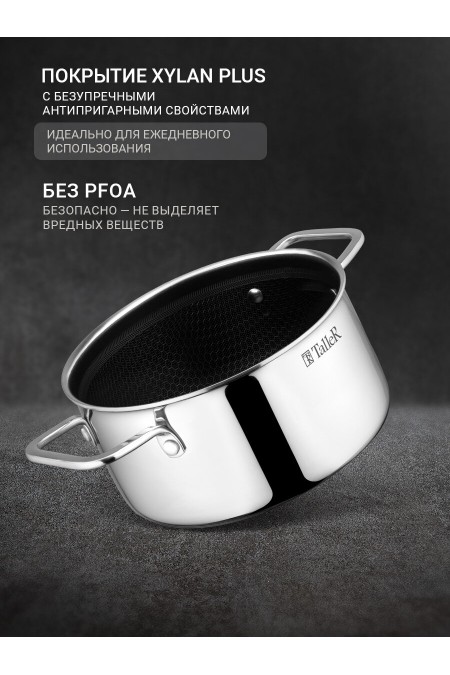 Кастрюля Taller TR-98101 2 л (серебристый) 2