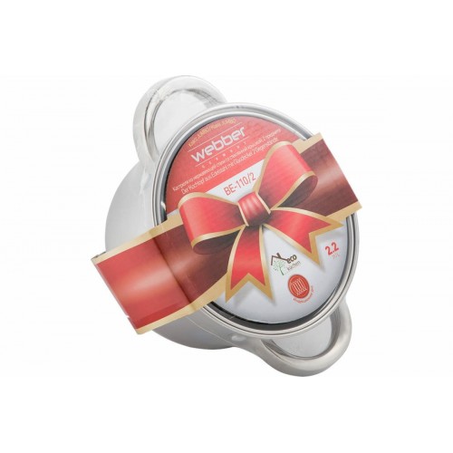 Кастрюля Webber BE-110/2 2,2 л (серебристый) 5