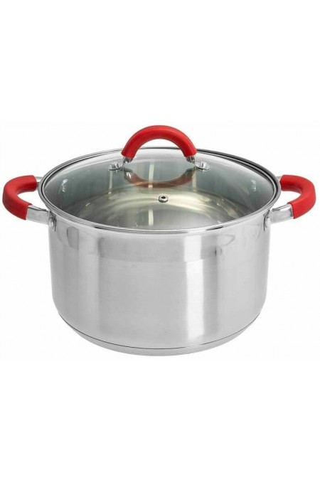 Кастрюля Webber BE-344/2 6.6 л (серебристый) 