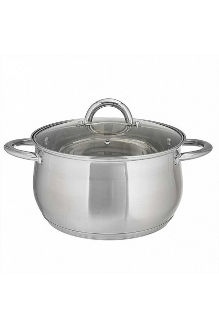 Кастрюля Webber BE-355/2 6.5 л (серебристый) 