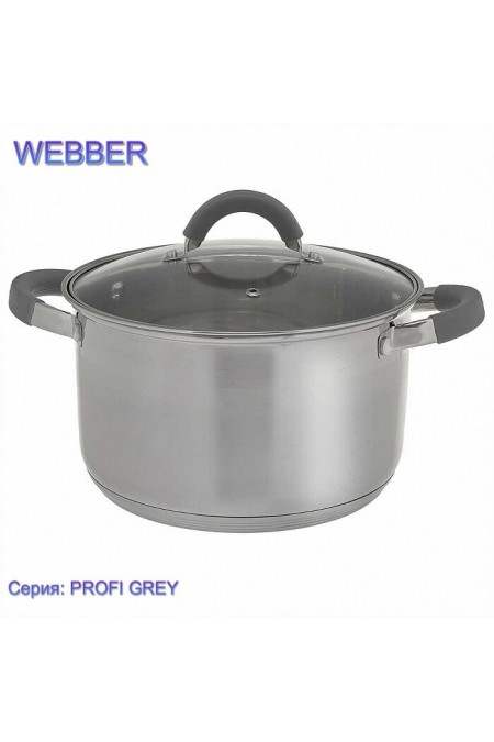 Кастрюля Webber BE-359/2 5.1 л (серебристый) 