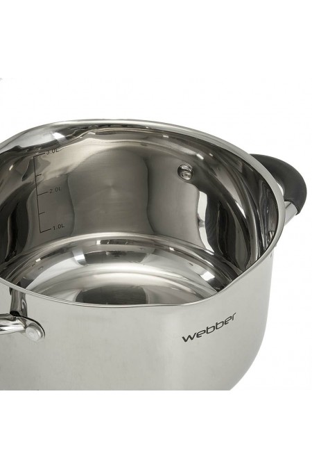 Кастрюля Webber BE-371/2 1.9 л (серебристый) 4