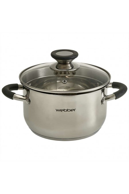 Кастрюля Webber BE-372/2 2.7 л (серебристый) 