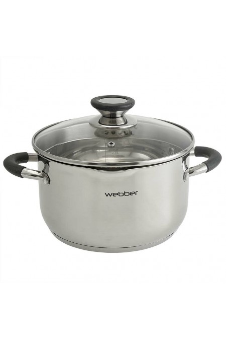 Кастрюля Webber BE-373/2 3.6 л (серебристый) 