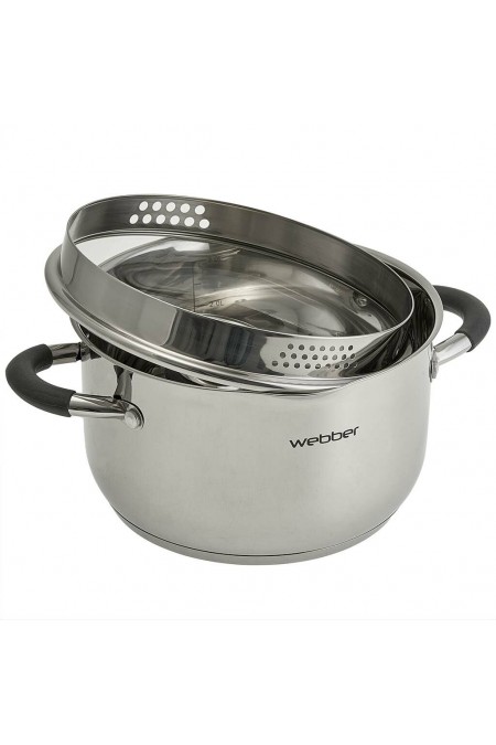 Кастрюля Webber BE-375/2 6 л (серебристый) 2