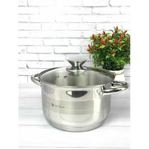 Кастрюля Zeidan Vienna Z-501076 6.6 л (серебристый) 4