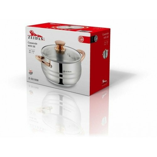 Кастрюля Zeidan Z-501068 2 л (серебристый) 